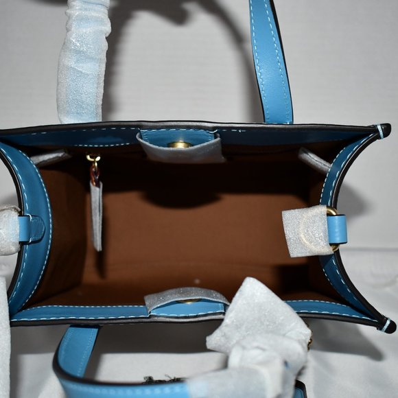 Coach Canvas Field Tote Bag in Natural/Pool #CH740 NWT | eBay Coach Canvas Field Tote Bag in Natural/Pool #CH740 NWT